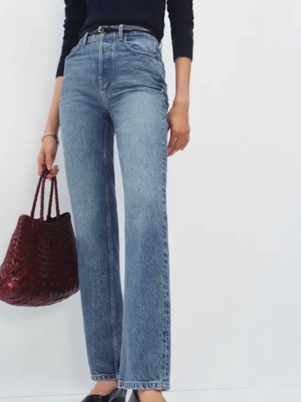 Reformation Cynthia High-Rise Straight Jeans - 28